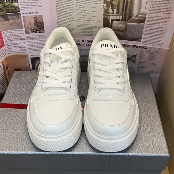 Prada Women's White Sneakers - Picture 3 of 3
